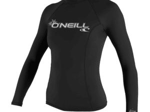 חולצת לייקרה פרמיום שרוול ארוך לנשים - שחור